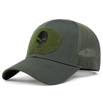 Unisex Mesh Baseball Cap with Graphic Embroidery for Outdoor Casual and Adventure Style