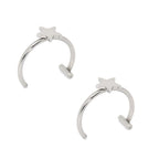 Punk Clip On Lip and Nose Ring Set for Alternative Looks