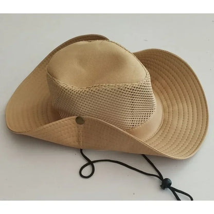 Breathable Mesh Boonie Sun Hat with Wide Brim for Hiking Fishing and Outdoor Travel