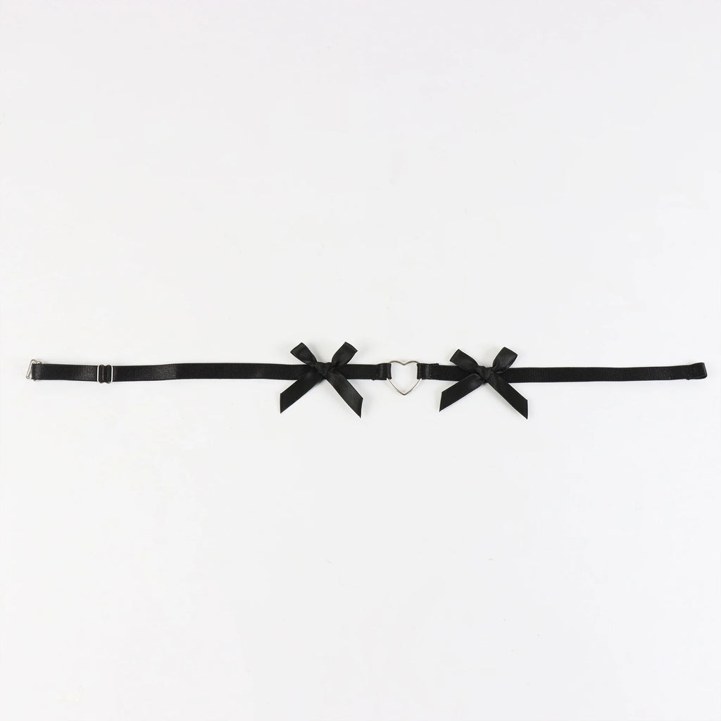 Bow Accent Thigh Garter Dark Feminine Alternative Fashion Accessory