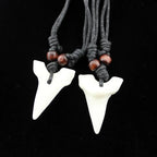 Shark Tooth Pendant Necklace Tribal Alternative Statement Fashion Jewelry