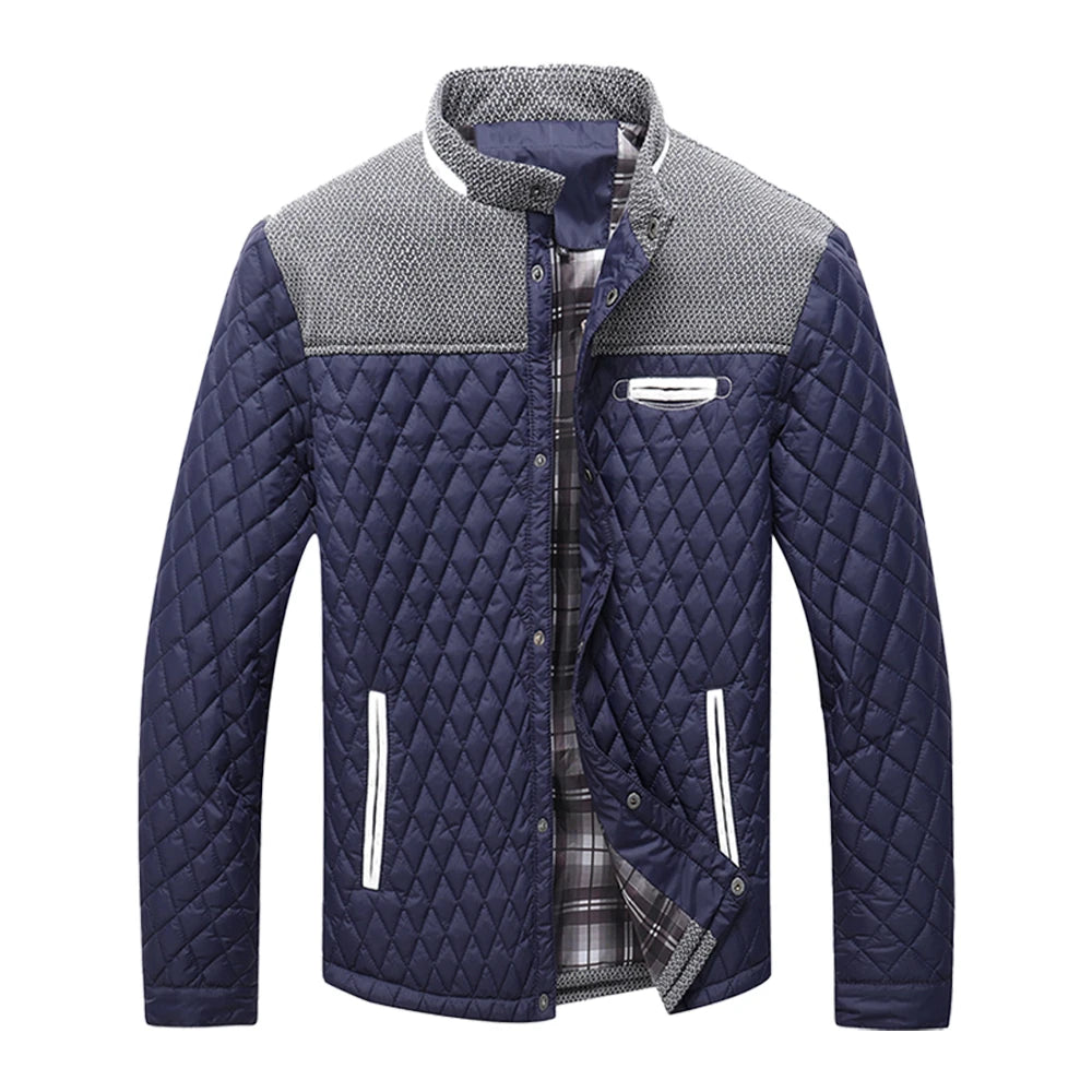 Quilted Lightweight Winter Bomber Jacket with Modern Casual Everyday Styling
