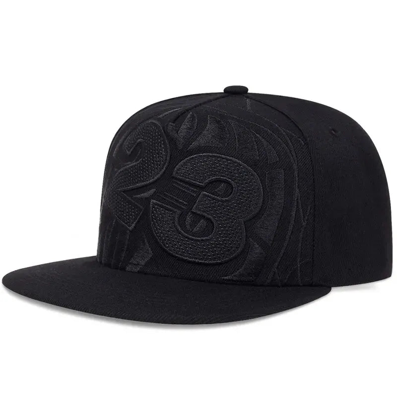 Embroidered Flat Brim Snapback Cap Adjustable Streetwear Hip Hop Baseball Fashion Hat