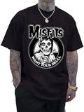 Retro Punk Anime Goth Streetwear Tee with Underground Graphic Artwork