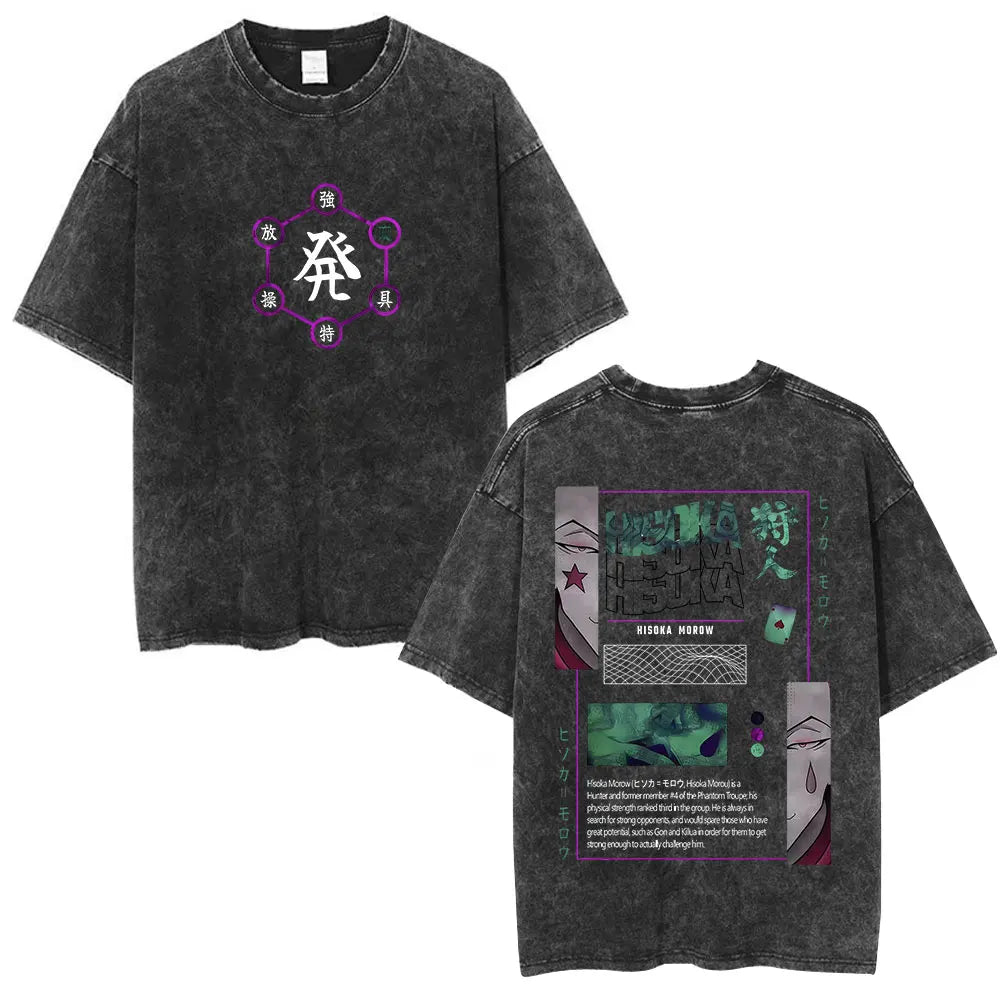 Cyber Anime Goth Oversized Graphic Manga Streetwear Cotton T-Shirt
