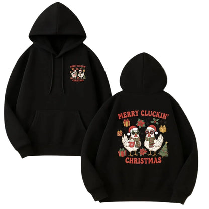 Anime-Inspired Holiday Graphic Hoodie with Kawaii Streetwear Design