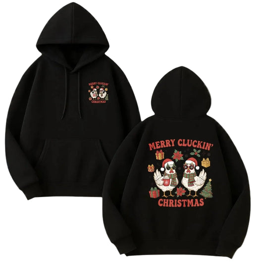 Anime-Inspired Holiday Graphic Hoodie with Kawaii Streetwear Design