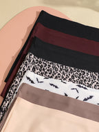 7-Piece Women’s Seamless Mid-Rise Boyshorts Set with Laser-Cut Edges, Stretch Construction and Assorted Colors