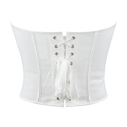 Strapless Corset Top with Structured Boning and Sculpted Waist Silhouette
