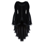 Velvet Asymmetrical Gothic Dress with Dark Romantic Alternative Style