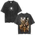 Anime Goth Vintage Warrior Collage Oversized Streetwear Graphic T-Shirt