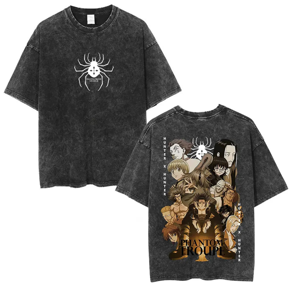Anime Goth Vintage Warrior Collage Oversized Streetwear Graphic T-Shirt