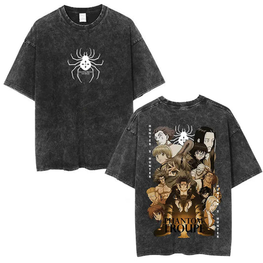 Anime Goth Vintage Warrior Collage Oversized Streetwear Graphic T-Shirt