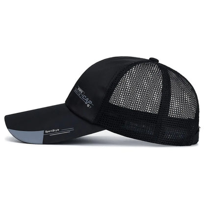 Unisex Breathable Mesh Baseball Cap with Adjustable Fit for Summer Outdoor Activities