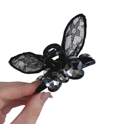 Cat Ear Hair Claw Clip Gothic Kawaii Alternative Statement Accessory