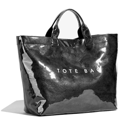 Oversized Waterproof Tote Bag with Animal Inspired Pattern Beach Carryall