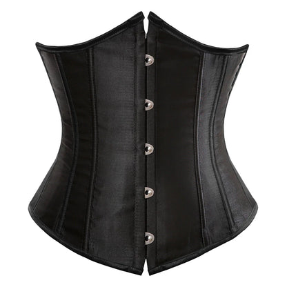Classic Underbust Corset Belt with Structured Panels and Waist-Defining Silhouette
