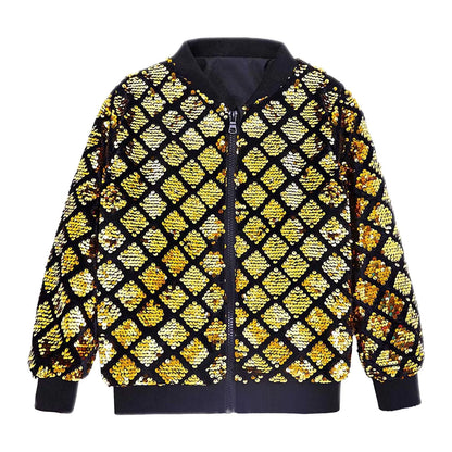 Men's Reflective Pattern Zip-Up Streetwear Bomber Jacket with Textured Finish