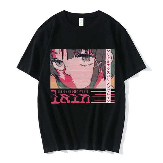 Minimalist Anime Portrait Oversized Urban Streetwear Graphic Tee