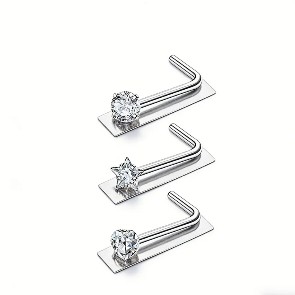 Star Shaped Nose Stud Jewelry for Punk and Alternative Fashion