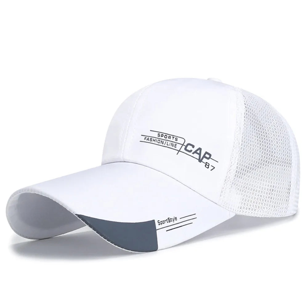 Unisex Breathable Mesh Baseball Cap with Adjustable Fit for Summer Outdoor Activities