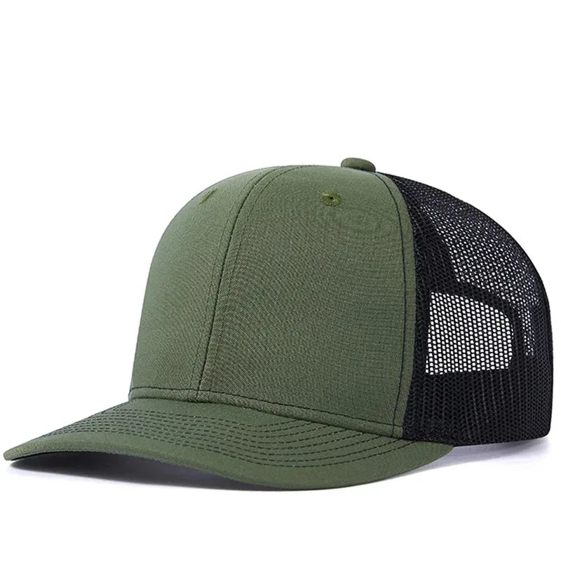 Unisex Breathable Trucker Baseball Cap with Mesh Back for Casual Outdoor Everyday Wear