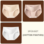 3-Piece Seamless Ribbed Mid-Rise Brief Set in Earthy Neutrals