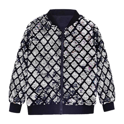 Men's Reflective Pattern Zip-Up Streetwear Bomber Jacket with Textured Finish