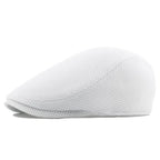 Breathable Mesh Ivy Flat Cap Cotton Casual Vintage Driving Streetwear Hat