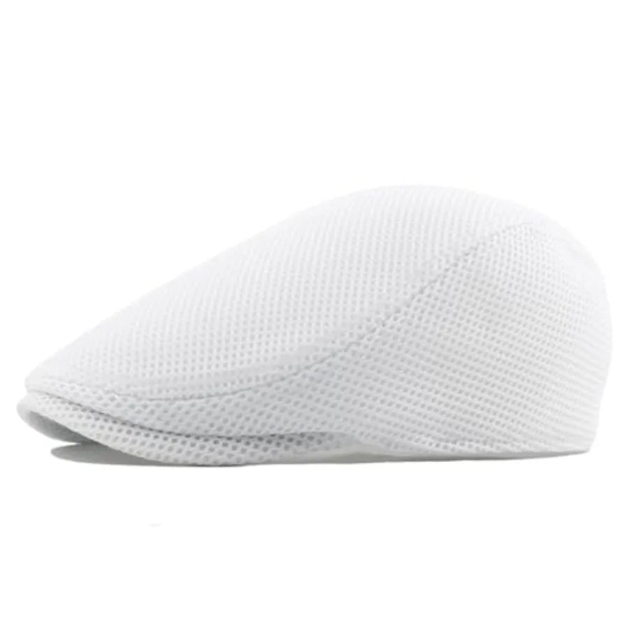 Breathable Mesh Ivy Flat Cap Cotton Casual Vintage Driving Streetwear Hat