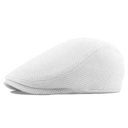 Breathable Mesh Ivy Flat Cap Cotton Casual Vintage Driving Streetwear Hat