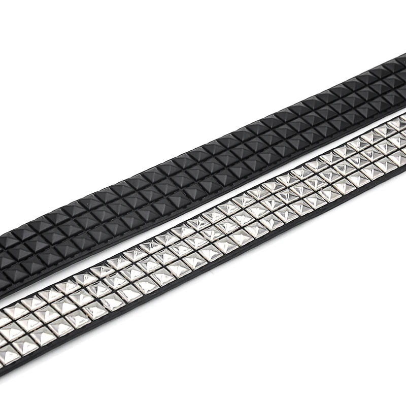 Studded Punk Belt with Rivet Details for Alternative Fashion Styling
