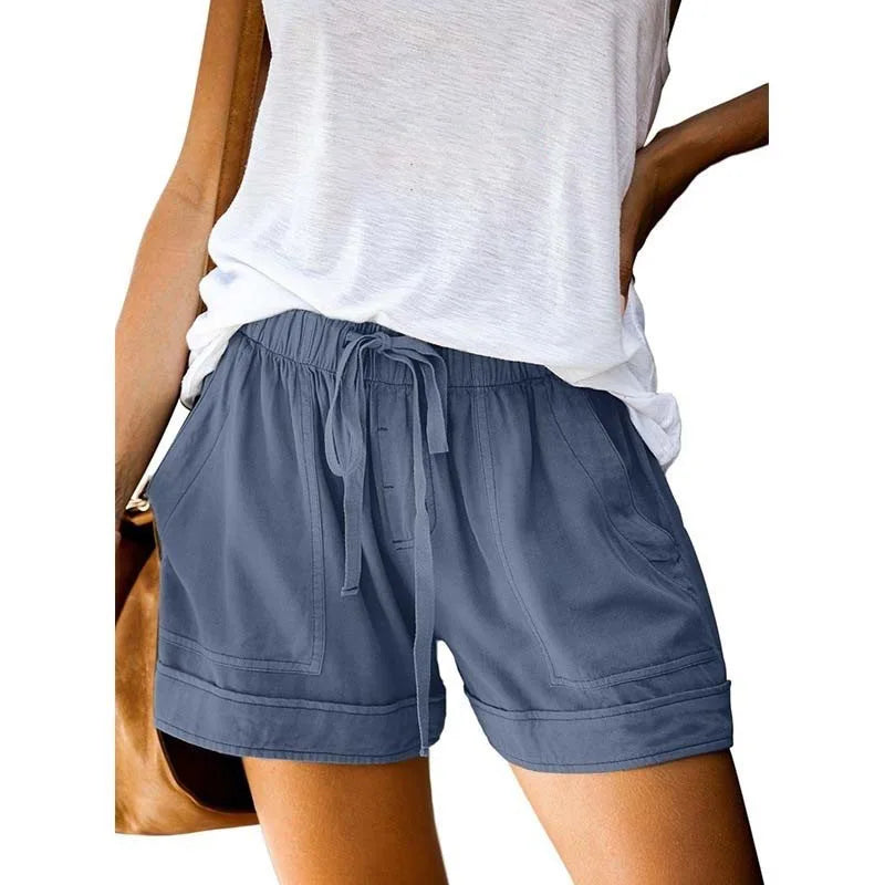 Women's Quick Dry Drawstring Athletic Shorts with Relaxed Fit and Comfortable Everyday Design