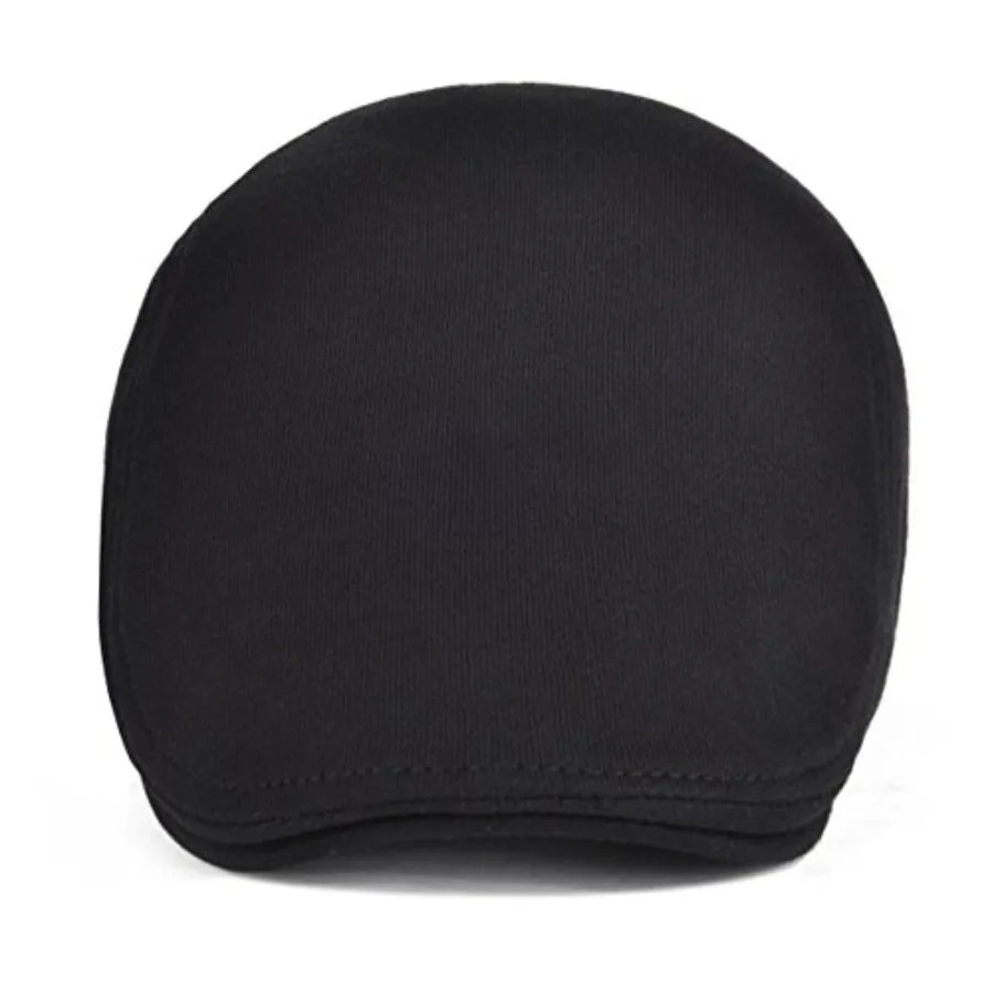 Classic Cotton Ivy Flat Cap Minimalist Driving Hat for Everyday Wear