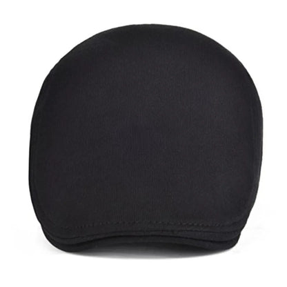 Classic Cotton Ivy Flat Cap Minimalist Driving Hat for Everyday Wear