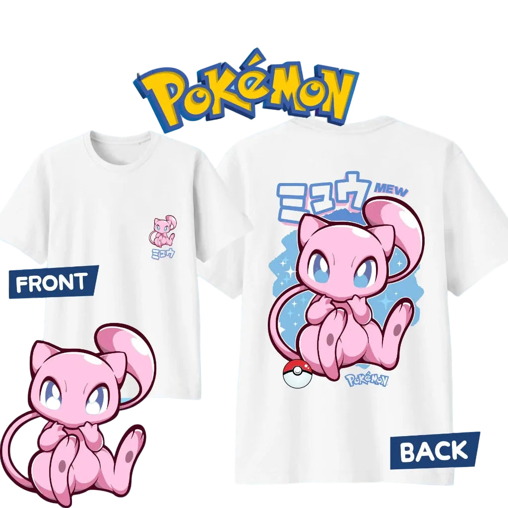 Kawaii Anime Creature Oversized Casual Graphic Cotton Streetwear T-Shirt