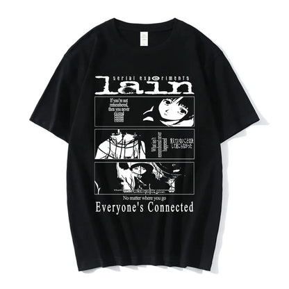 Minimalist Manga Panel Oversized Anime Streetwear Graphic Tee