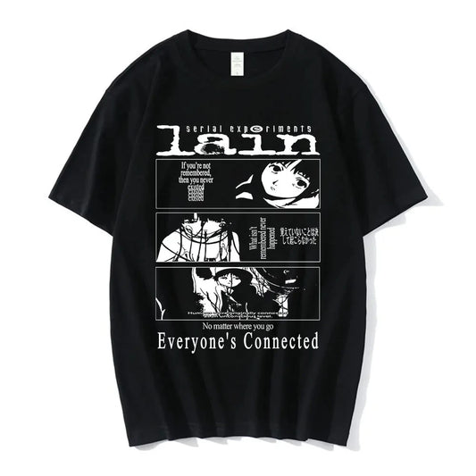 Minimalist Manga Panel Oversized Anime Streetwear Graphic Tee