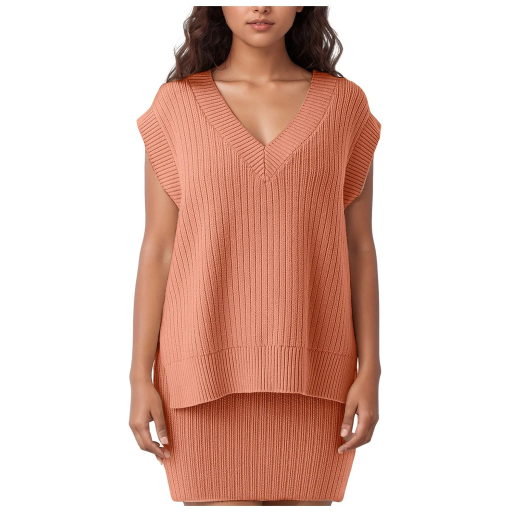 Women's Crochet Knit Sweater Vest with Relaxed Sleeveless Layering Silhouette