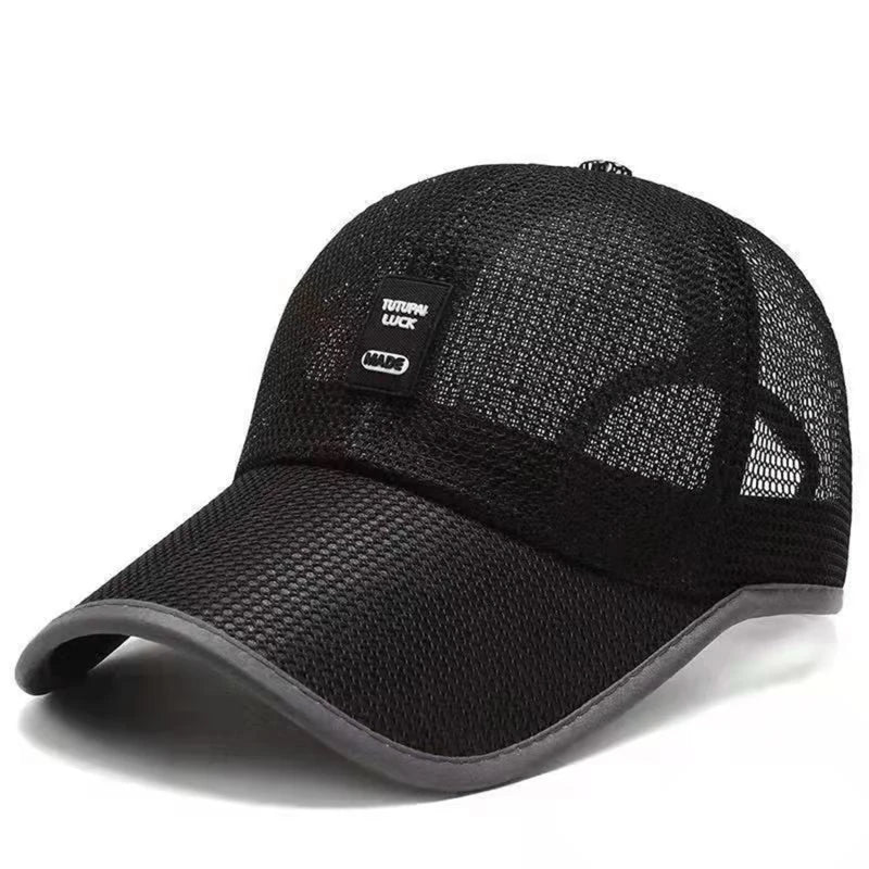 Unisex Breathable Mesh Baseball Cap with Snapback Closure for Casual Outdoor Streetwear Style
