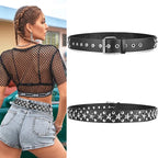 Studded Bullet Detail Belt for Gothic, Punk and Alternative Fashion