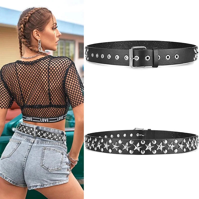 Studded Bullet Detail Belt for Gothic, Punk and Alternative Fashion
