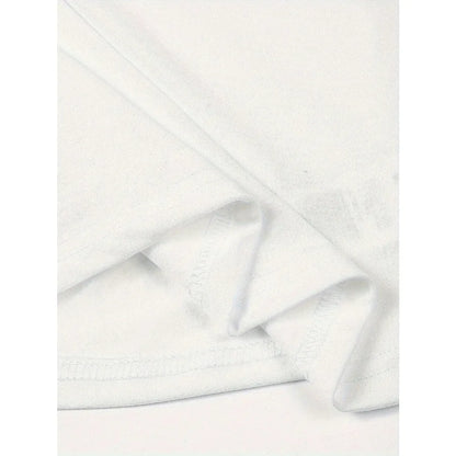 Pastel Typography Baby Tee with Fitted Crop Silhouette and Casual Style