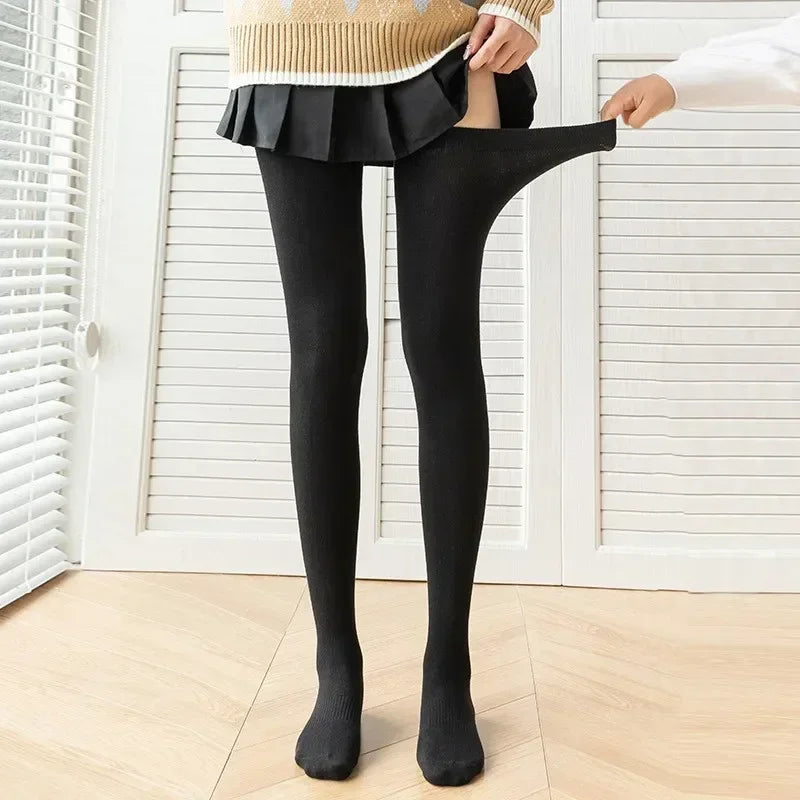 Extra Long Over-the-Knee Cotton Socks with Soft Stretch Knit and Stay-Up Design