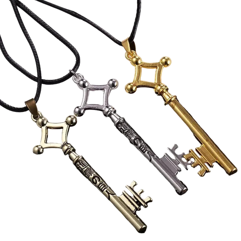 Vintage Skeleton Key Pendant Necklace With Gothic Alternative Statement Appeal