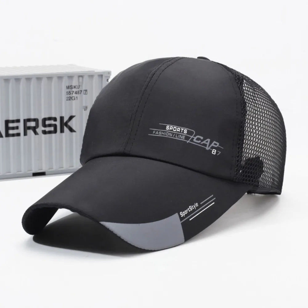Unisex Breathable Mesh Baseball Cap with Adjustable Fit for Summer Outdoor Activities