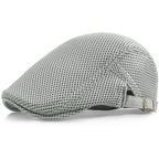 Breathable Mesh Ivy Flat Cap Adjustable Cotton Casual Vintage Driving Streetwear Hat