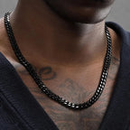 Classic Cuban Link Chain Necklace for Punk Grunge and Streetwear Styling