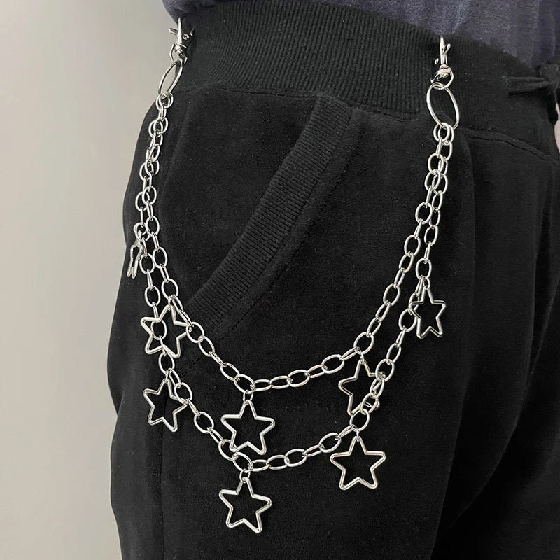 Double Layer Waist Chain for Grunge, Punk and Alternative Streetwear
