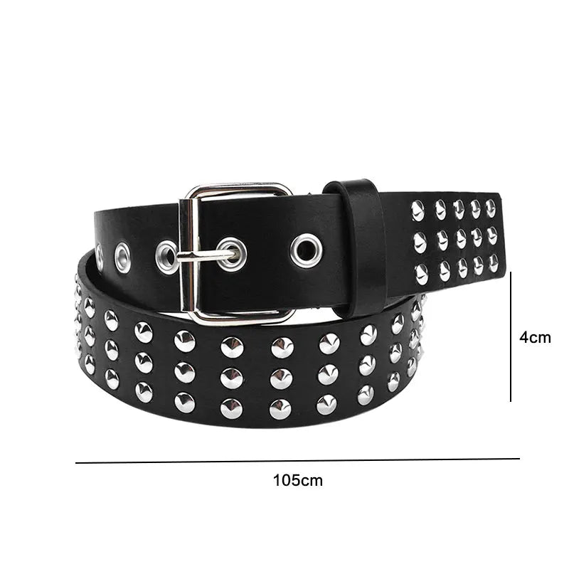 Studded Bullet Detail Belt for Gothic, Punk and Alternative Fashion